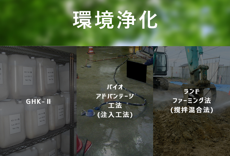 油漏洩事故対策　道路などの漏洩油を吸収し水と二酸化炭素に分解